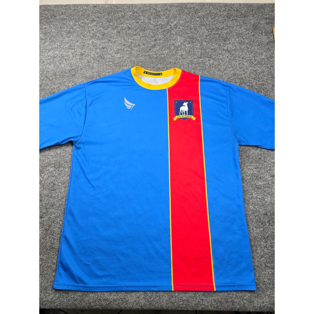 Ted Lasso AFC Richmond Soccer Jersey Blue Yellow Red Number 9 Mens Size 2X #557